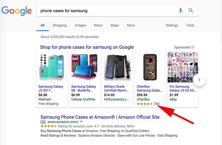 hình ảnh hiển thị google shopping