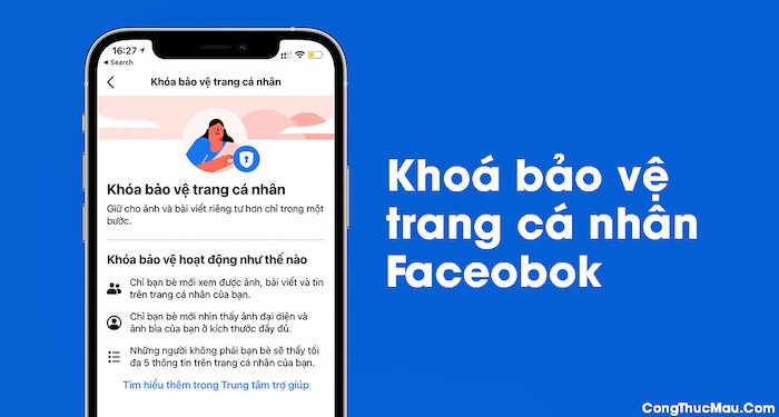 Cách khoá trang cá nhân Facebook