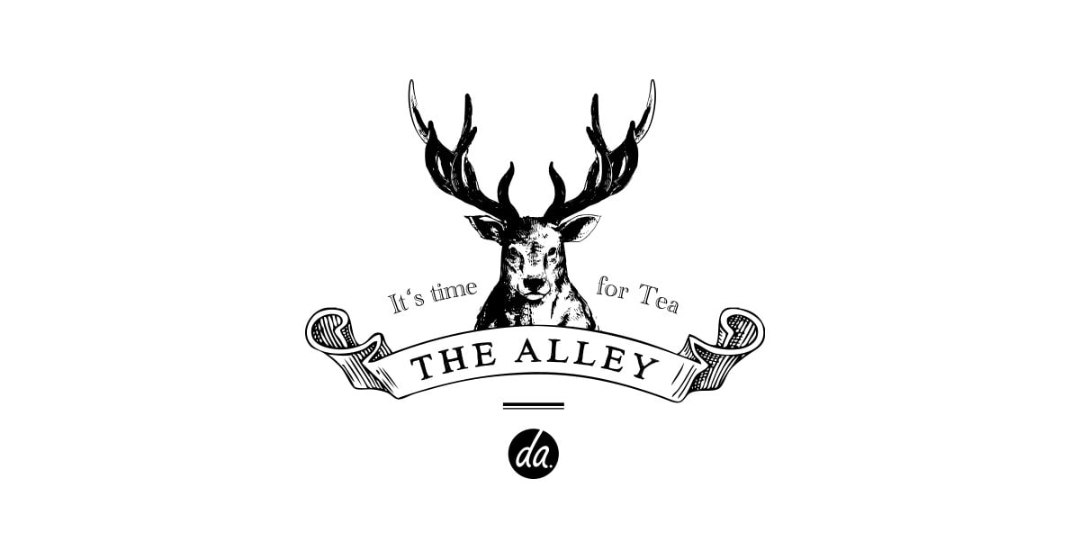 Logo thương hiệu trà sữa The Alley